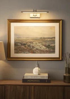 Gunnebo V962 LED Billedbelysning 37 cm - Nikkel