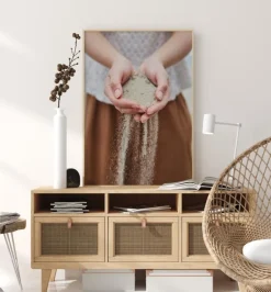 Hand in Sand Plakat (21x29.7 cm (A4))