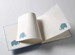 Hello Babyalbum Blå - 25x28 cm (50 Hvide sider / 25 blade)