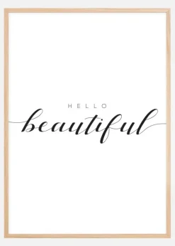 Hello Beautiful Plakat (21x29.7 cm (A4))