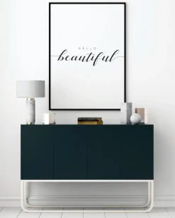Hello Beautiful Plakat (21x29.7 cm (A4))