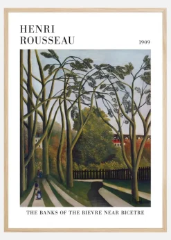 Henri Rousseau - The Banks Of The Bier Near Bicetre Plakat (21x29.7 cm (A4))