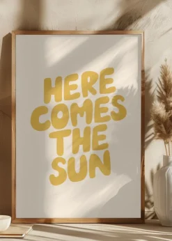 Here Comes the Sun Fbedd9 Plakat (21x29.7 cm (A4))