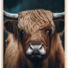 Highland Cow Plakat (21x29.7 cm (A4))