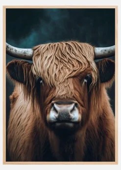 Highland Cow Plakat (21x29.7 cm (A4))