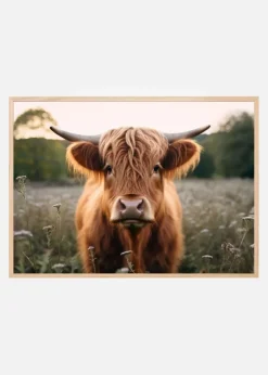 Highland Cow Plakat (21x29.7 cm (A4))