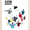 History Of Zlatan With Name And-Colours Plakat (21x29.7 cm (A4))