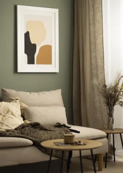 Härjedalen Hvid 85x115 cm - Passepartout Hvid 70x100 cm