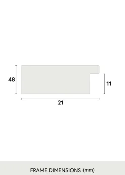 Härjedalen Hvid 85x115 cm - Passepartout Hvid 70x100 cm