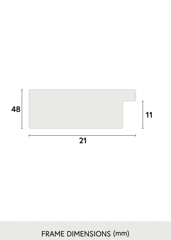 Härjedalen Sort 85x115 cm - Passepartout Hvid 70x100 cm
