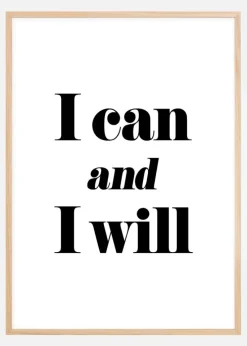 I can and I will Plakat (21x29.7 cm (A4))