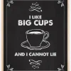 I like big cups Plakat (21x29.7 cm (A4))