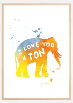 I love you a TON Plakat (21x29.7 cm (A4))