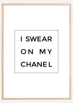 I swear on my chanel Plakat (21x29.7 cm (A4))