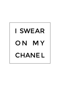 I swear on my chanel Plakat (21x29.7 cm (A4))