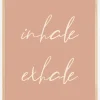 Inhale Exhale Plakat (21x29.7 cm (A4))
