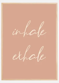 Inhale Exhale Plakat (21x29.7 cm (A4))
