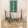 Italian facade Plakat (21x29.7 cm (A4))