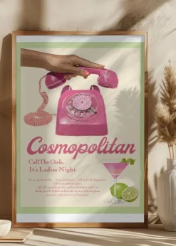 Jlr Cocktails Cosmopolitan Plakat (21x29.7 cm (A4))