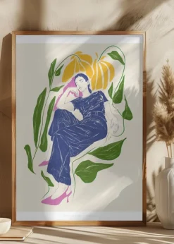 Jlr Quiet in the garden Plakat (21x29.7 cm (A4))