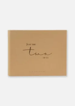 Just the two of us Gæstebog Brun - 25x20 cm (100 Hvide sider / 50 blade)