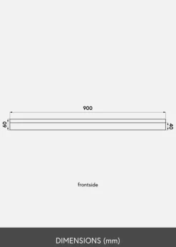 KAILA Billedhylde Bambus 90 cm