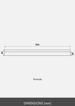 KAILA Billedhylde Bambus 80 cm