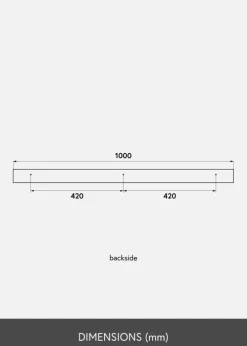 KAILA Billedhylde Bambus 100 cm