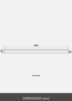 KAILA Billedhylde Bambus 100 cm