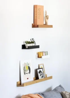 KAILA Billedhylde Bambus 60 cm