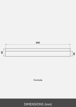 KAILA Billedhylde Bambus 60 cm