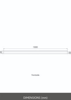 KAILA Billedhylde Hvid 130 cm
