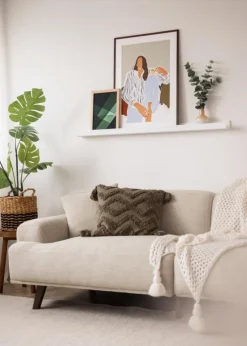 KAILA Billedhylde Hvid 120 cm