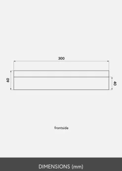 KAILA Billedhylde Hvid 30 cm