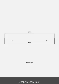 KAILA Billedhylde Hvid 50 cm