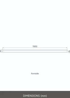KAILA Billedhylde Hvid 150 cm
