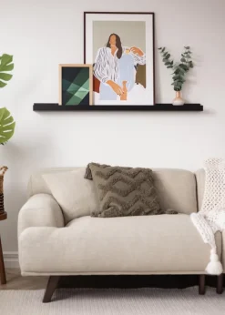 KAILA Billedhylde Sort 130 cm