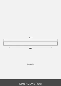 KAILA Billedhylde Sort 90 cm