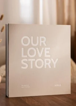 KAILA Fotoalbum OUR LOVE STORY Creme - 600 billeder i 10x15 cm