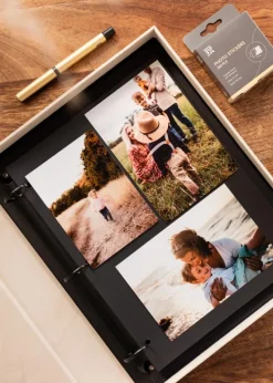 KAILA HAPPILY EVER AFTER Creme - Coffee Table Photo Album (60 Sorte Sidor)