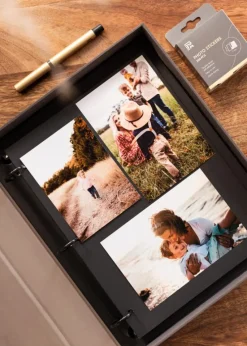 KAILA JOURNEY Black - Coffee Table Photo Album (60 Sorte Sidor)