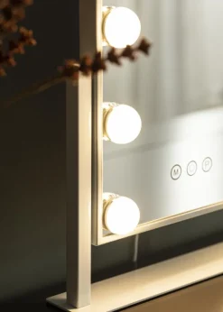 KAILA Makeupspejl Hollywood 9 Hvid 25x30 cm