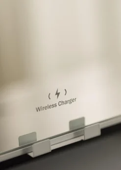 KAILA Makeupspejl Hollywood 12 med Trådløs Oplader Hvid 30x41 cm