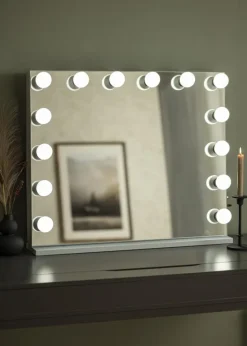 KAILA Makeupspejl Hollywood Edge 14 E27 Hvid 80x65 cm