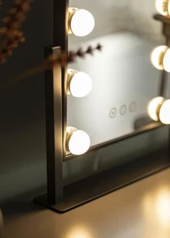 KAILA Makeupspejl Hollywood 9 Sort 25x30 cm