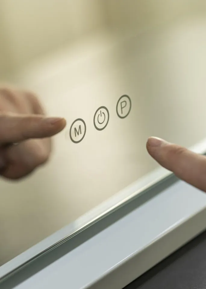 KAILA Makeupspejl Hollywood 15 Hvid 58x46 cm