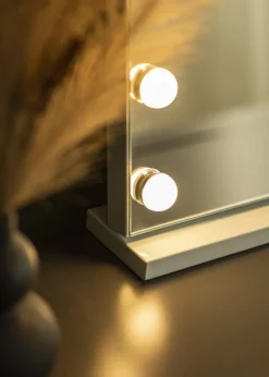 KAILA Makeupspejl Hollywood 15 Hvid 58x46 cm