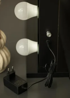 KAILA Makeupspejl Hollywood Edge 14 E27 Sort 80x65 cm