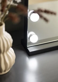 KAILA Makeupspejl Hollywood 15 Sort 58x46 cm