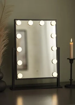 KAILA Makeupspejl I Sort - 36x47 cm